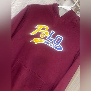 Wine colored Polo hoodie